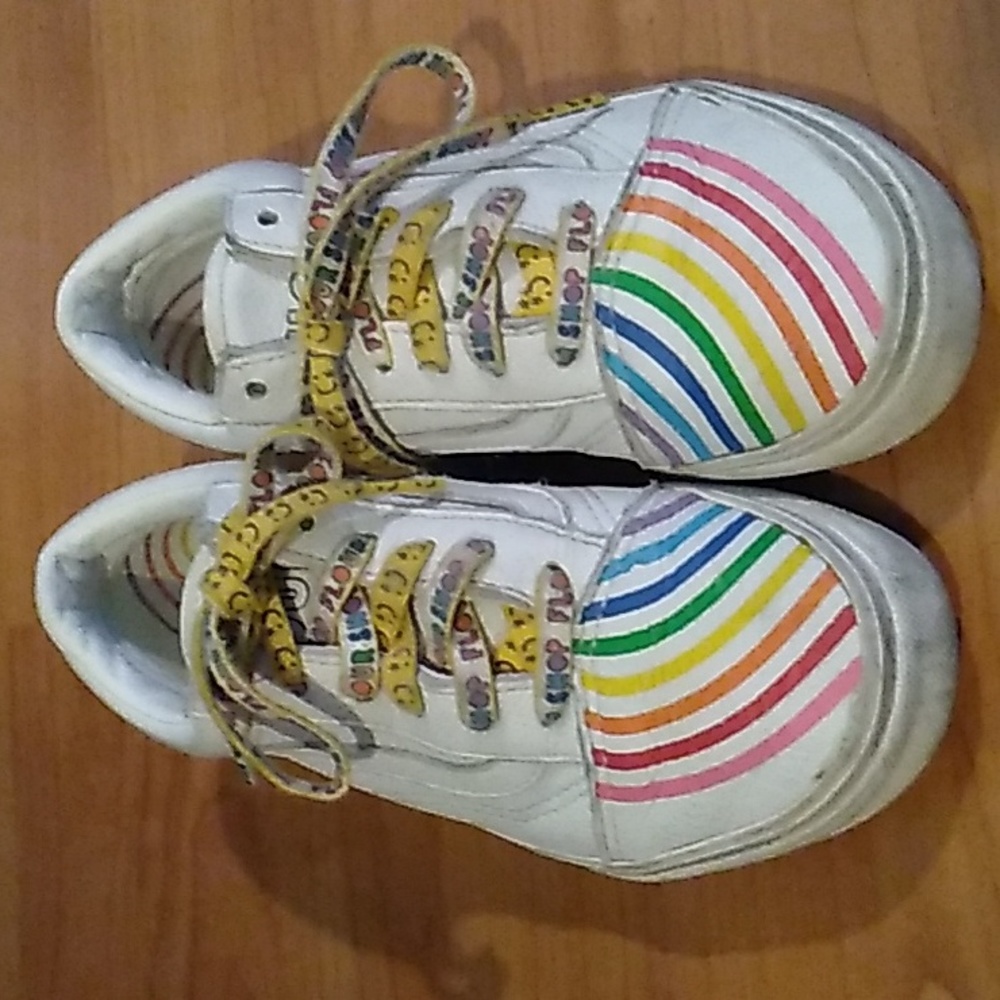 Girls Vans Flour Shop Sneakers Size 3